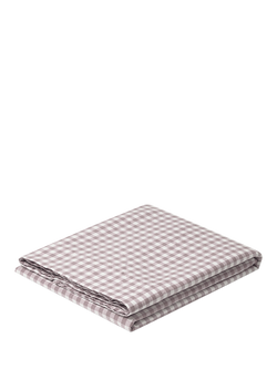 Piglet in Bed Gingham Linen Blend Flat Sheet - view 2, Elderberry