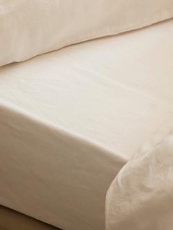 Piglet in Bed Linen Fitted Sheet, Pearl