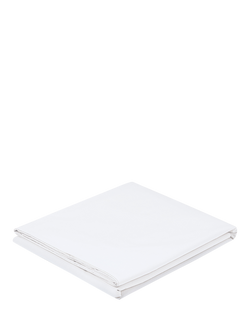 Piglet in Bed Washed Cotton Percale Flat Sheet - view 2, White