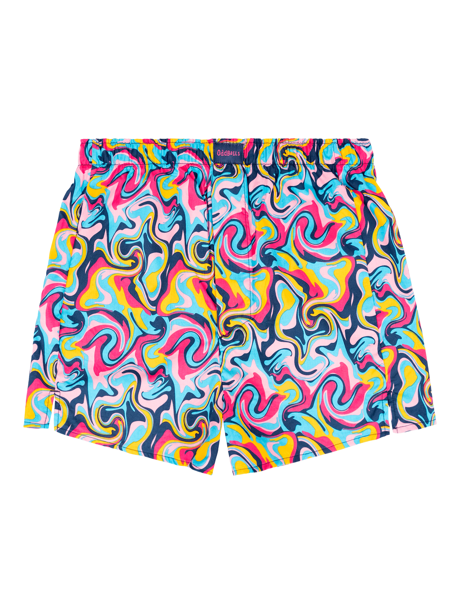 Product image 1 of 5, which shows OddBalls Ripple Loose Fit Boxers, Multi, S