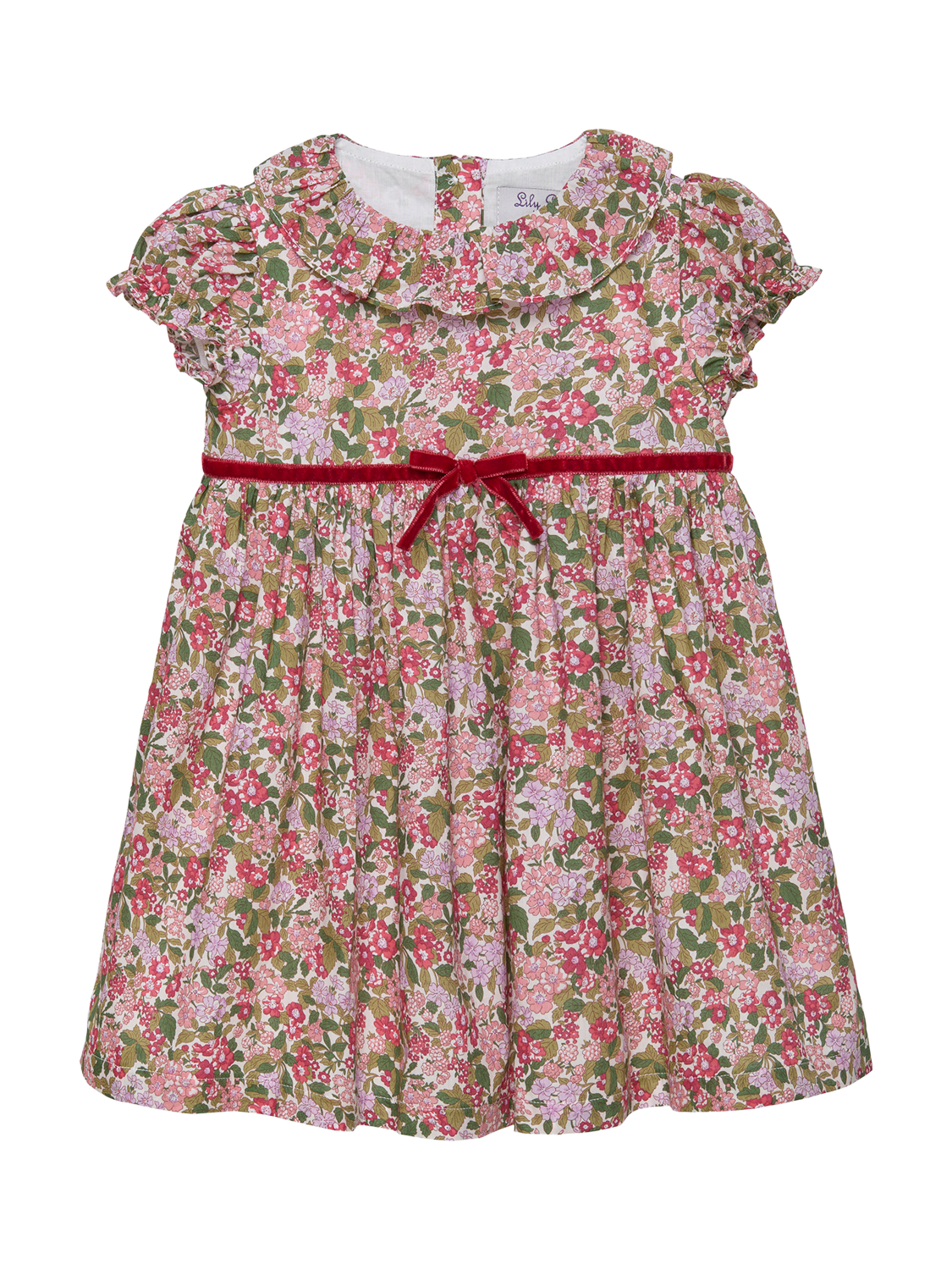 Product image 1 of 2, which shows Trotters Baby Hedgerow Willow Dress, Red Hedgerow, 3-6 months