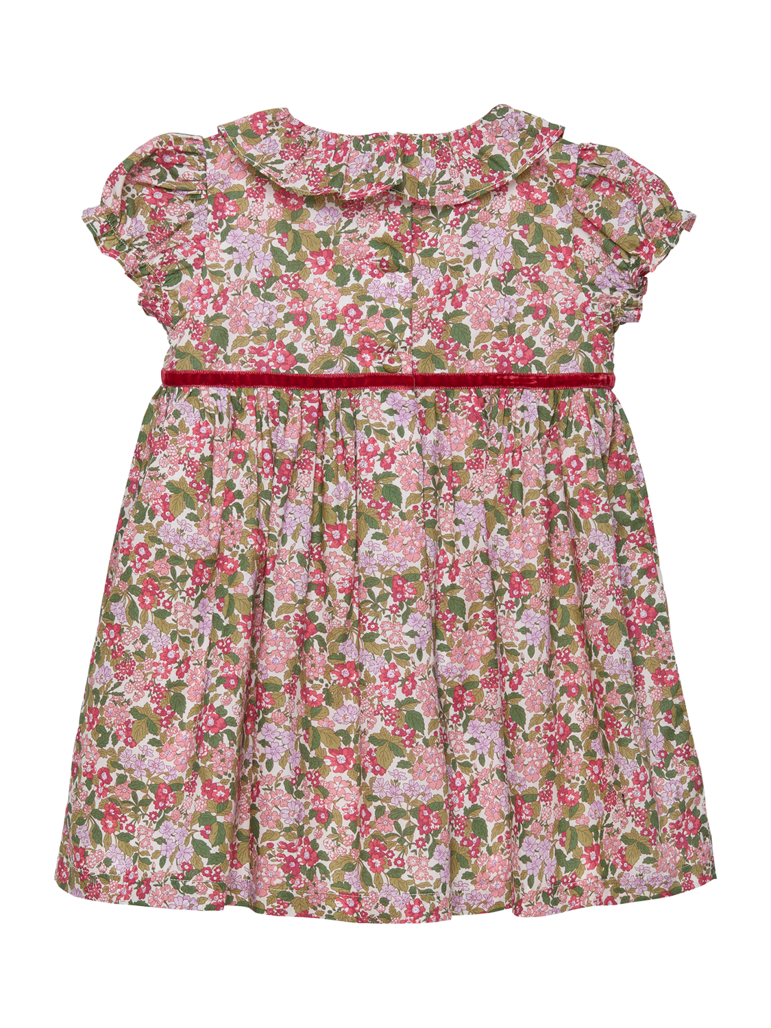 Product image 2 of 2, which shows Trotters Baby Hedgerow Willow Dress, Red Hedgerow, 3-6 months