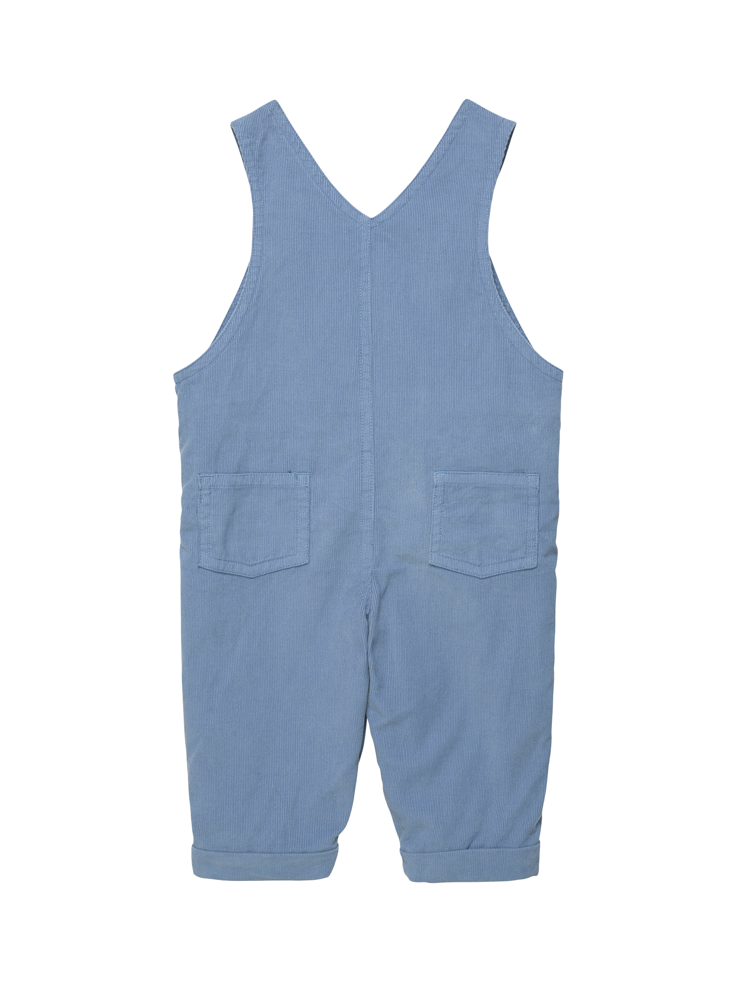 Product image 2 of 2, which shows Trotters Baby Guardsman Dungarees, Mid Blue, 1-3 months