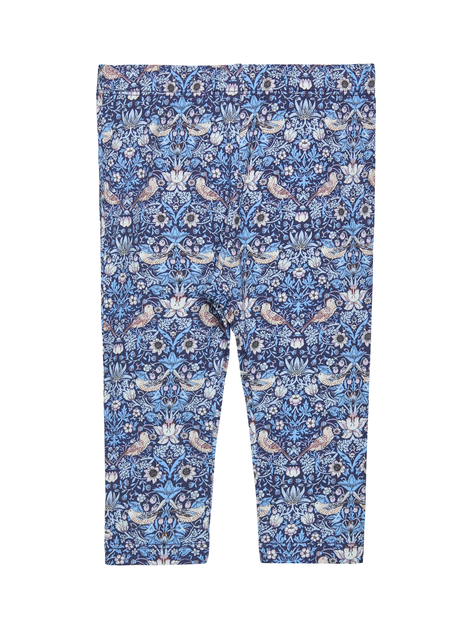 Product image 1 of 2, which shows Trotters Kids' Cotton Blend Printed Leggings, Blue Strawberry Thie, 3-6 months