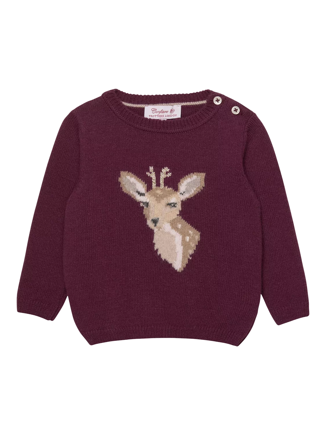 Trotters Baby Dasher Jumper, Claret