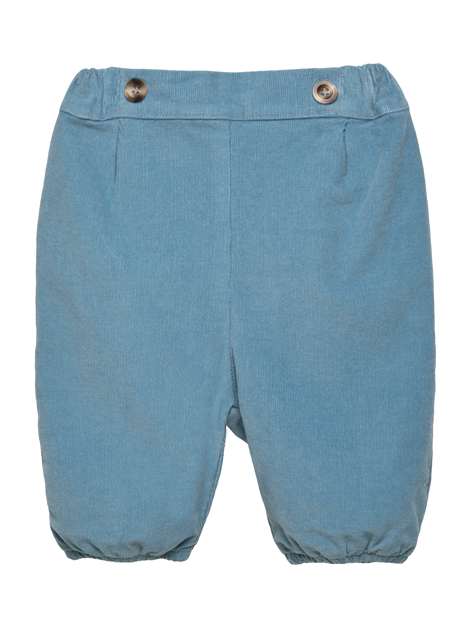 Product image 1 of 11, which shows Trotters Baby Bertie Trousers, Pale Blue Herringbon, 3-6 months