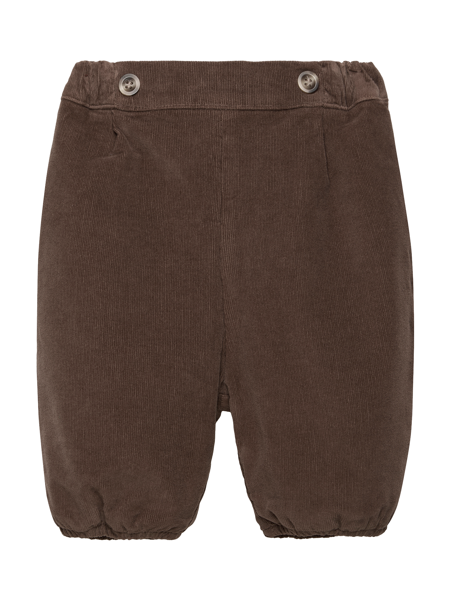 Product image 1 of 2, which shows Trotters Baby Bertie Trousers, Brown Herringbone, 3-6 months