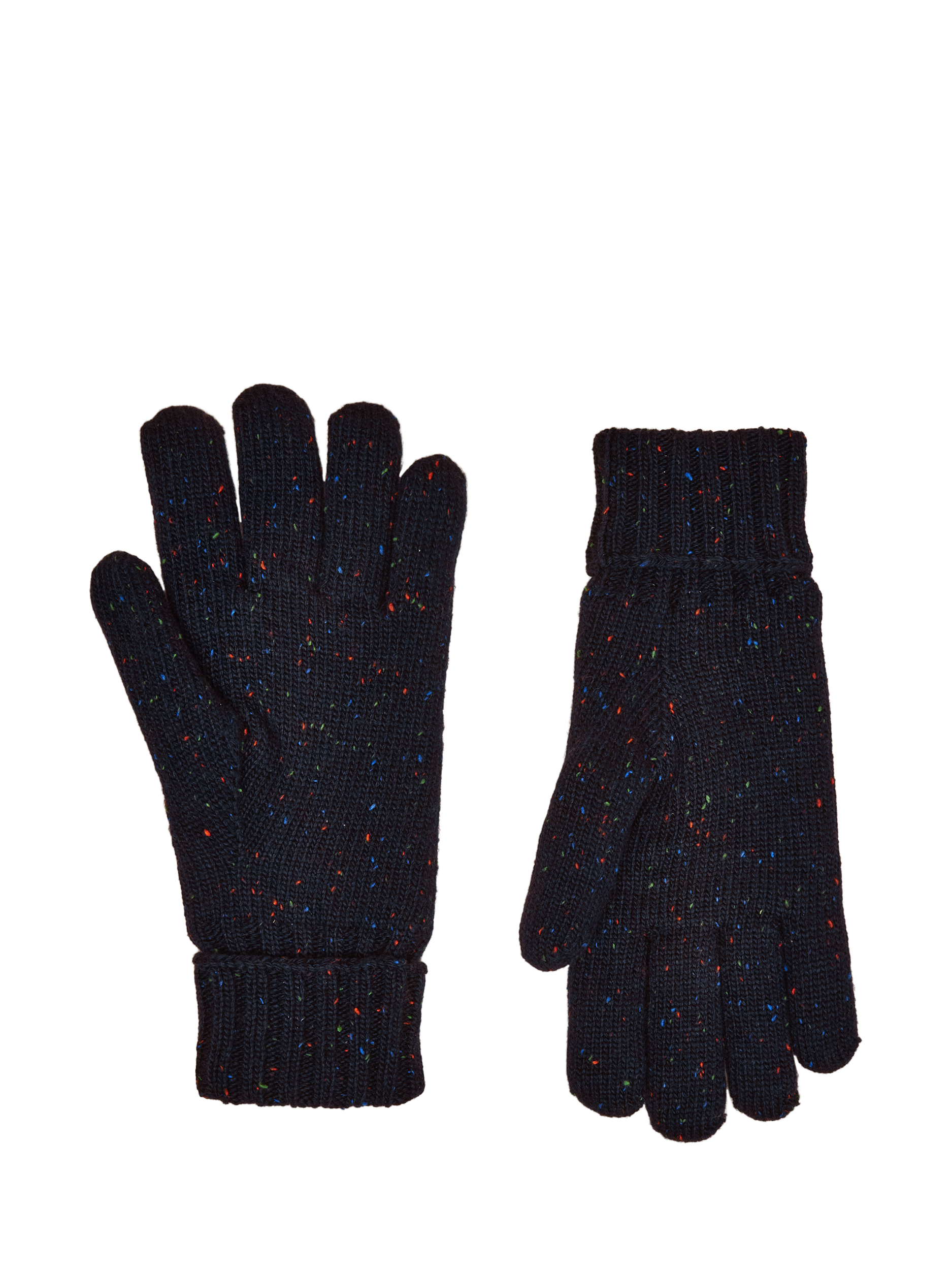 Product image 2 of 3, which shows Joules Branded Lined Gloves, Navy, S-M