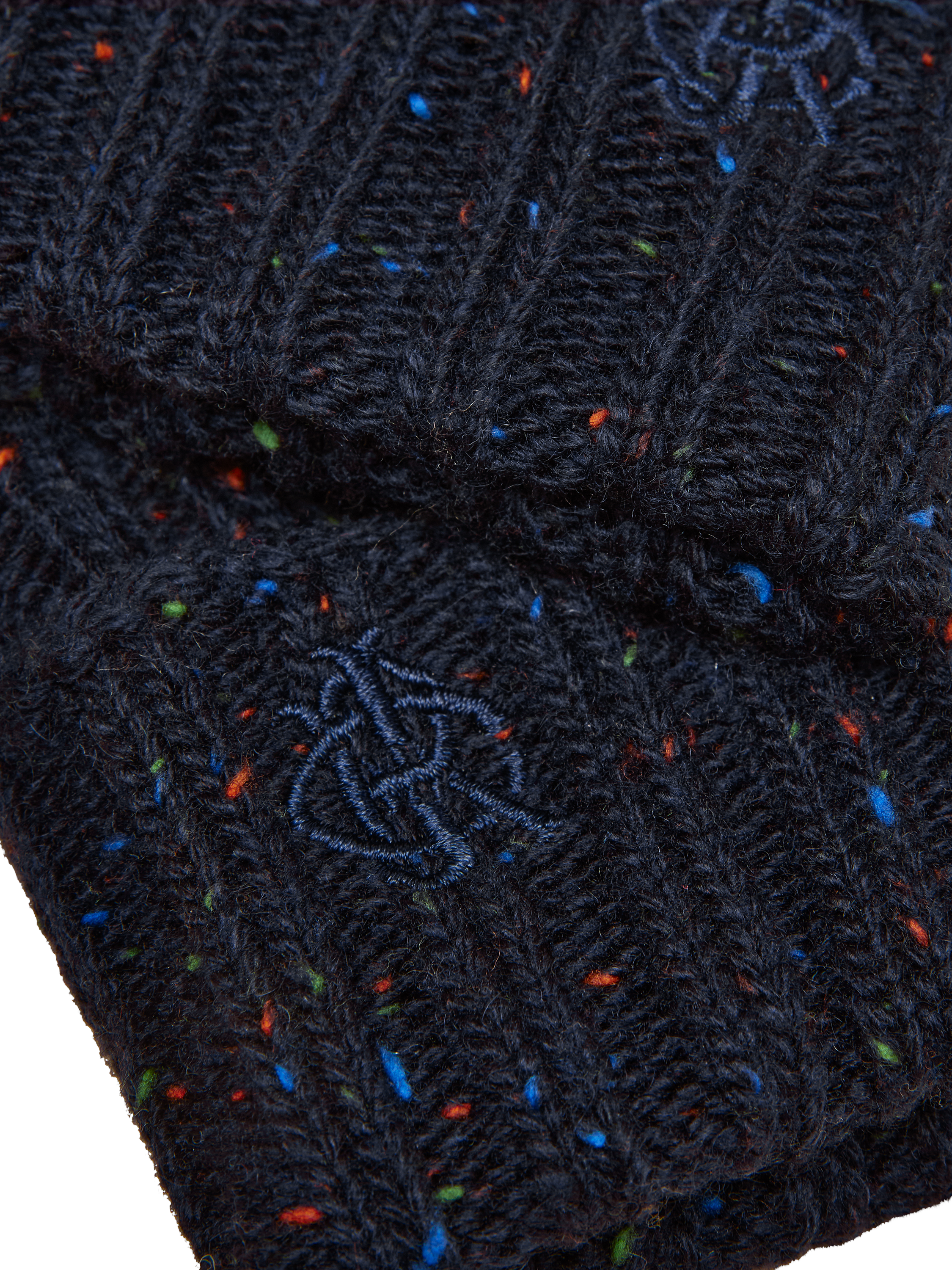 Product image 3 of 3, which shows Joules Branded Lined Gloves, Navy, S-M