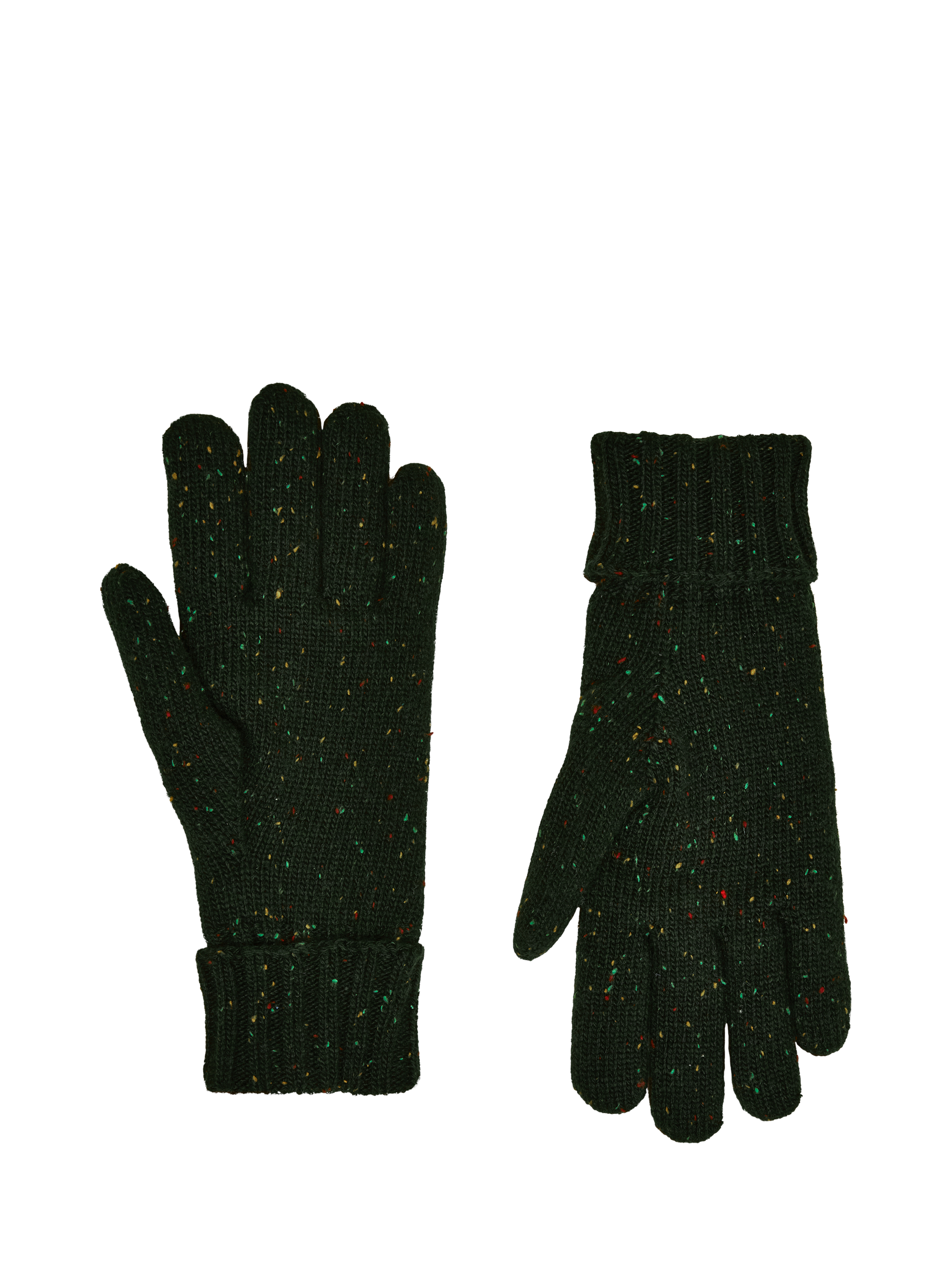 Product image 2 of 3, which shows Joules Wool Blend Gloves, Green, S-M