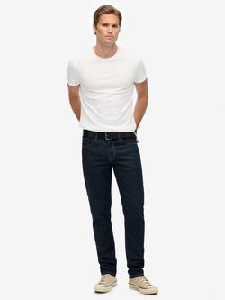 Superdry Vintage Slim Straight Jeans, Rinse Blue