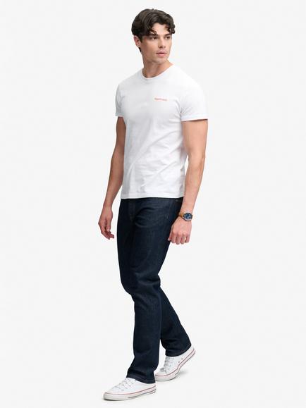 Superdry Vintage Slim Straight Jeans, Rinse Blue