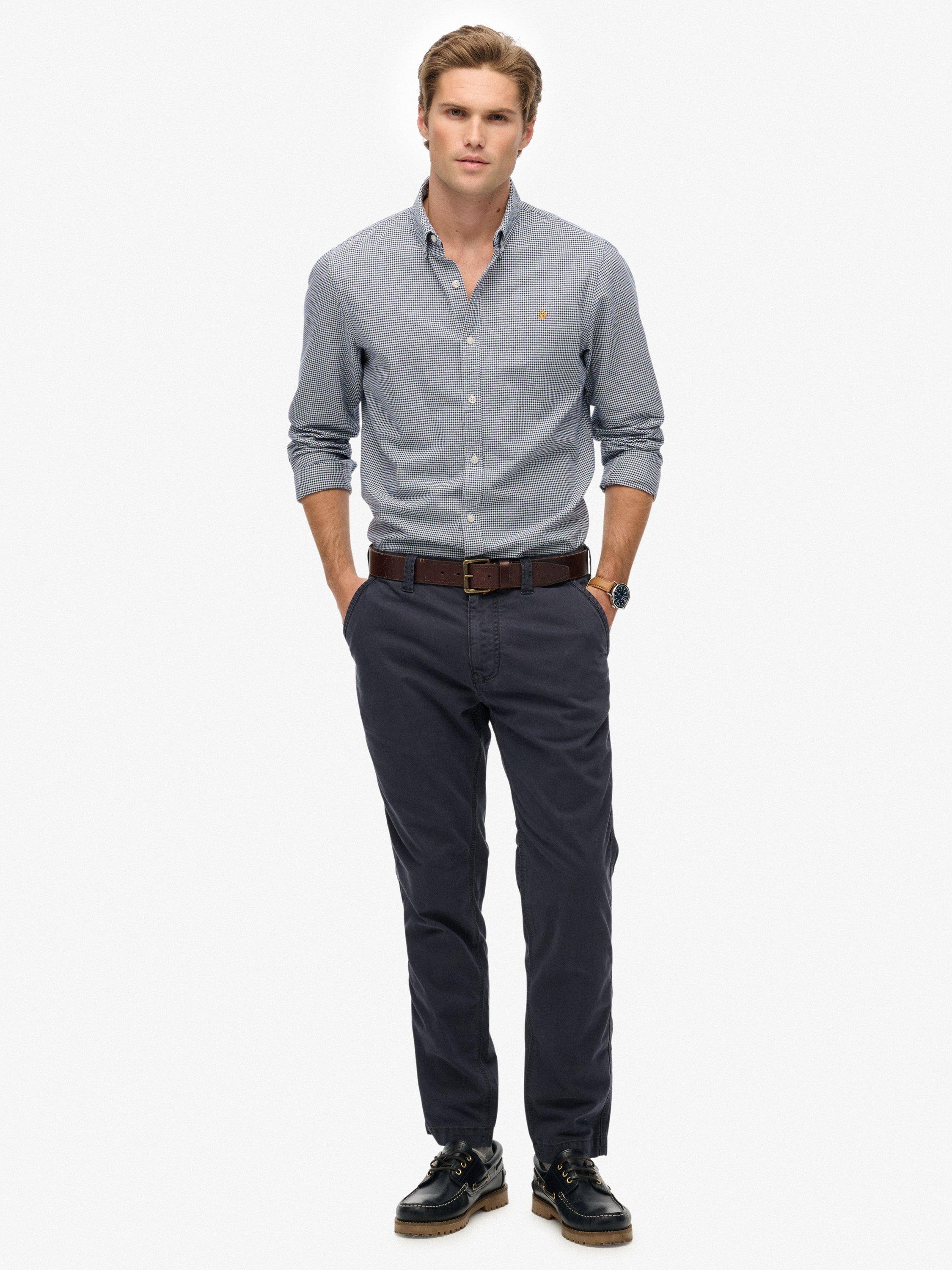 Product image 1 of 5, which shows Superdry Utility Chino Trousers, Eclipse Navy, W38/L34
