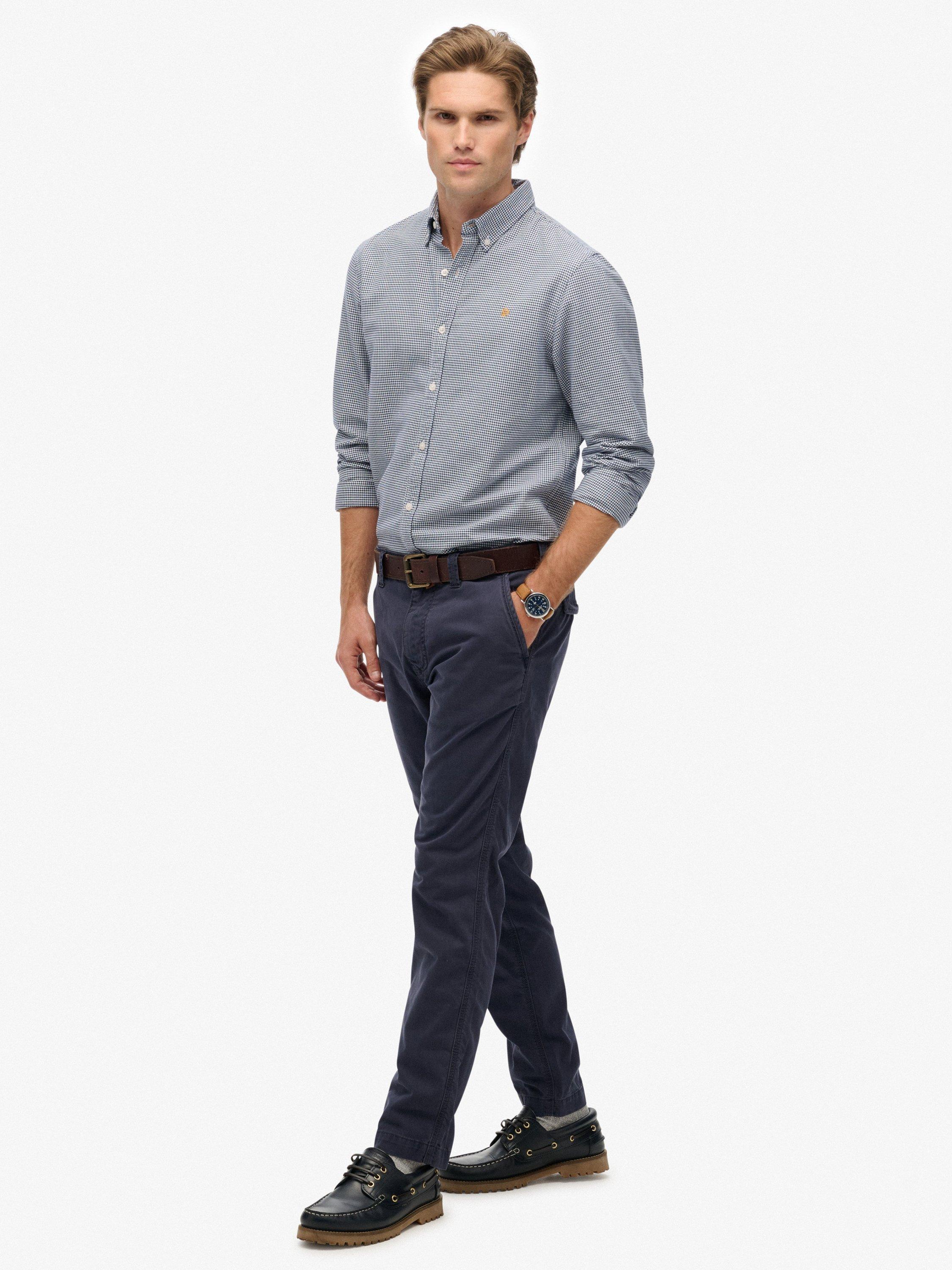 Product image 3 of 5, which shows Superdry Utility Chino Trousers, Eclipse Navy, W38/L34
