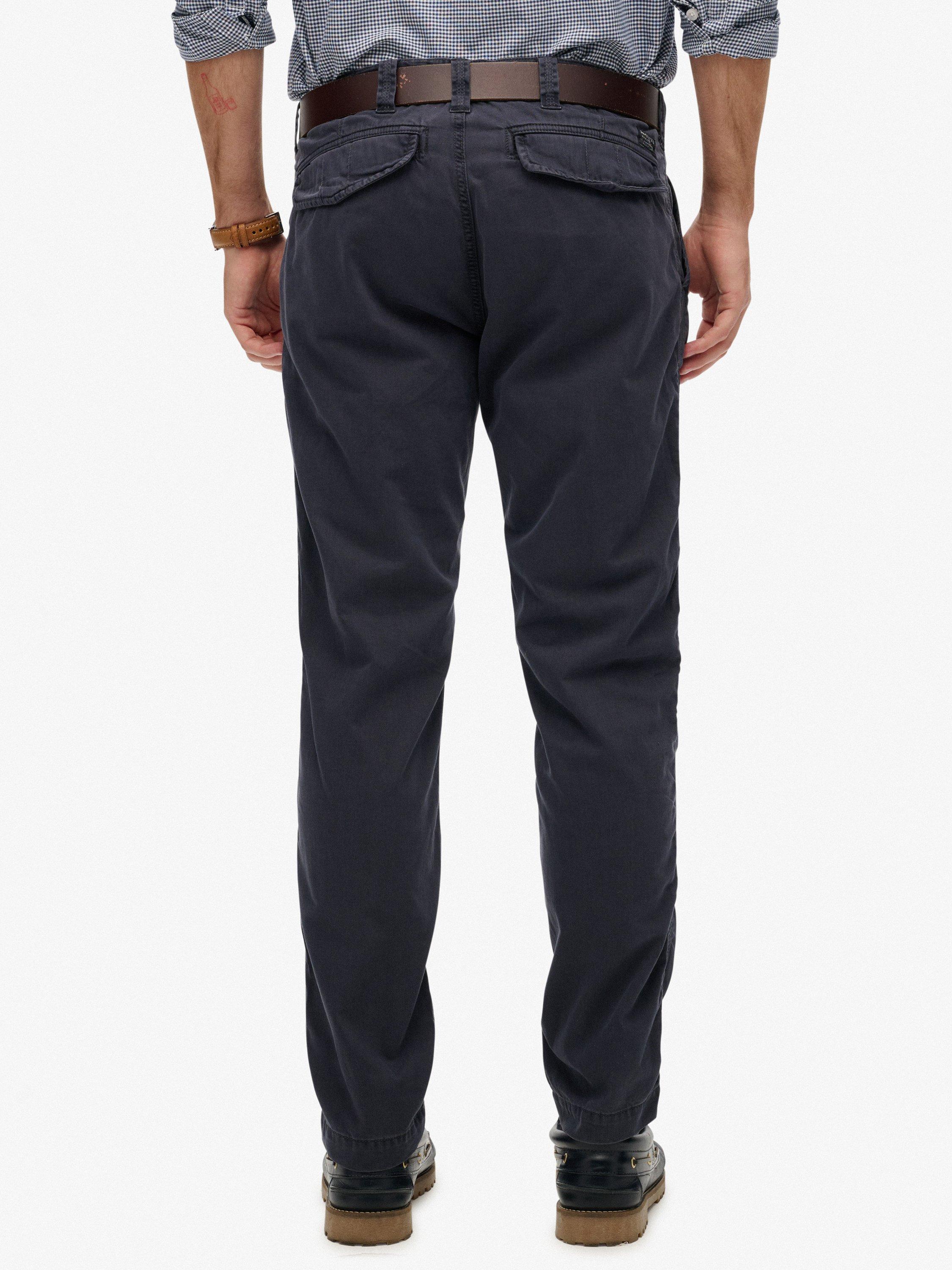 Product image 4 of 5, which shows Superdry Utility Chino Trousers, Eclipse Navy, W38/L34