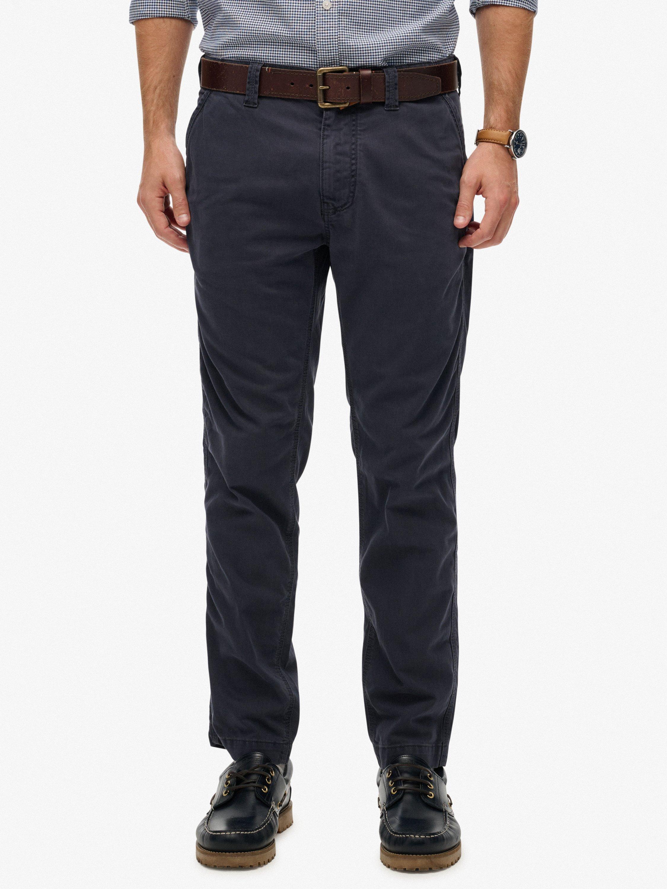 Product image 5 of 5, which shows Superdry Utility Chino Trousers, Eclipse Navy, W38/L34