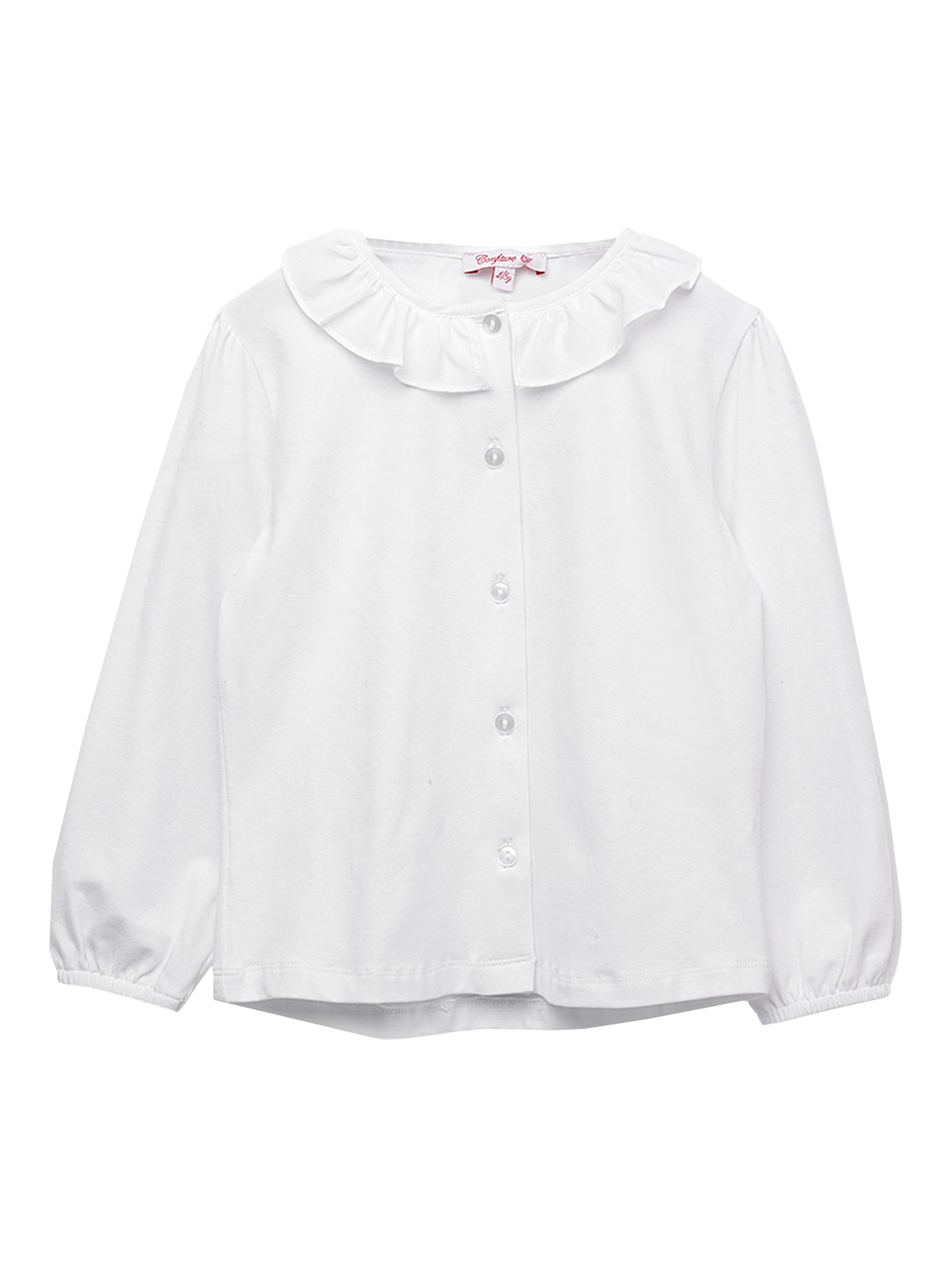 Product image 1 of 3, which shows Trotters Kids' Willow Jersey Blouse, White, 2-3 years
