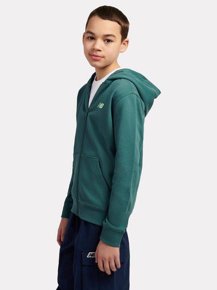 New Balance Kids' Fitness Centre Zip Through Hoodie, Green Teal - view 2, Green Teal