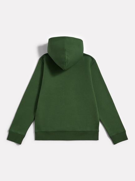 New Balance Kids' Relaxed Full Zip Hoodie, Dark Alpine Green - view 2, Dark Alpine Green