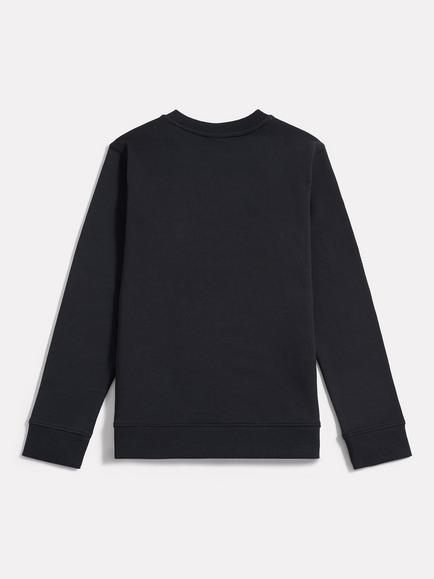 New Balance Kids' Cotton Stacked Logo Sweatshirt - view 2, Caviar