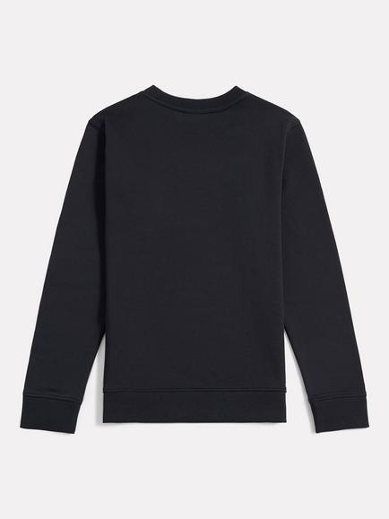 New Balance Kids' Cotton Crew Neck Stacked Logo Sweatshirt - view 2, Nb Caviar