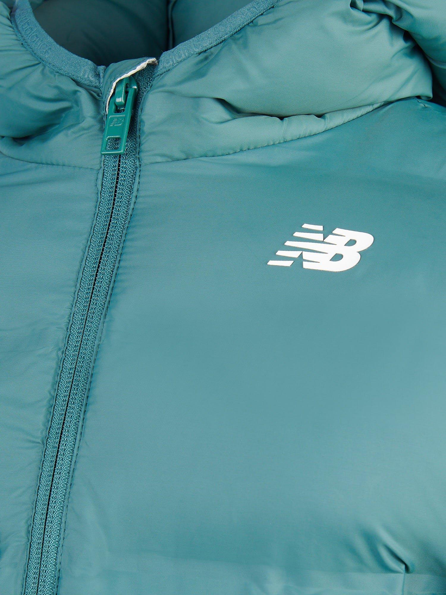 Product image 8 of 9, which shows New Balance Kids' Hooded Quilted Jacket, New Spruce, 7-8 years