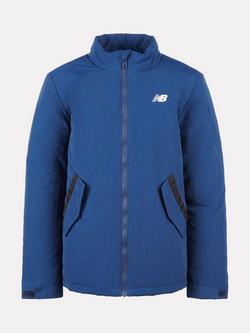 New Balance Kids' Wadded Funnel Jacket, Navy, Nb Navy