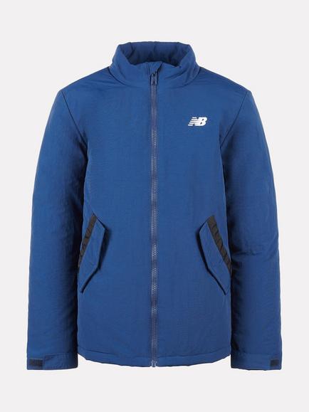 New Balance Kids' Wadded Funnel Jacket, Navy, Nb Navy