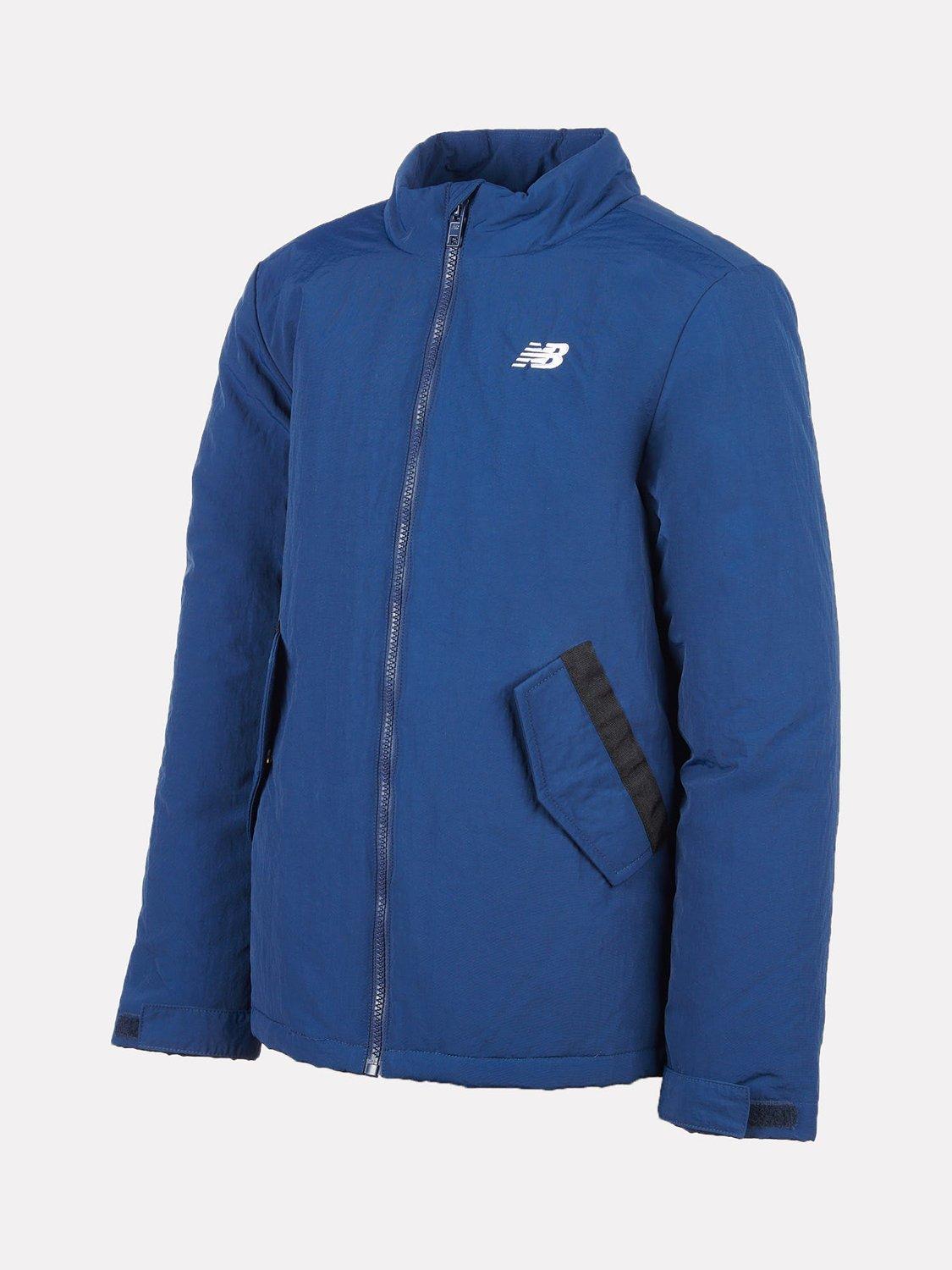 Product image 2 of 7, which shows New Balance Kids' Wadded Funnel Jacket, Nb Navy, 7-8 years