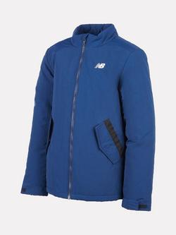 New Balance Kids' Wadded Funnel Jacket, Navy - view 2, Nb Navy