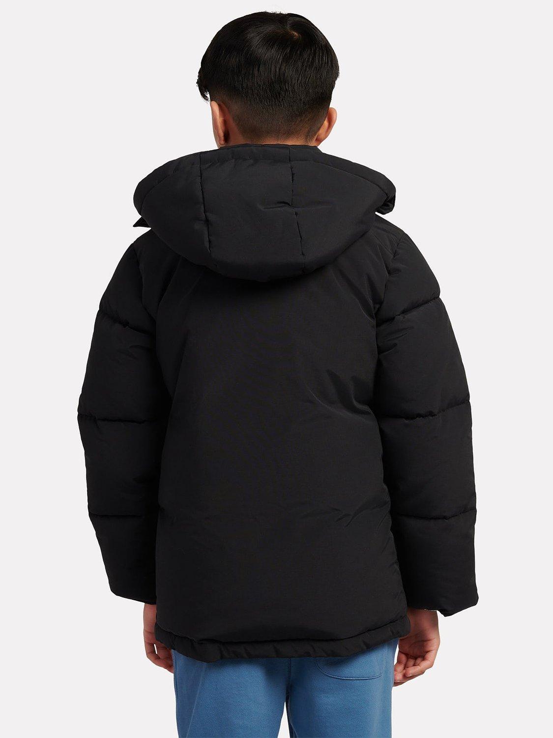 Product image 3 of 11, which shows New Balance Kids' Wadded Puffer Coat, Nb Caviar, 7-8 years