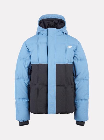 New Balance Kids' Quilted Puffer Coat, Shoreline Blue, Shoreline Blue