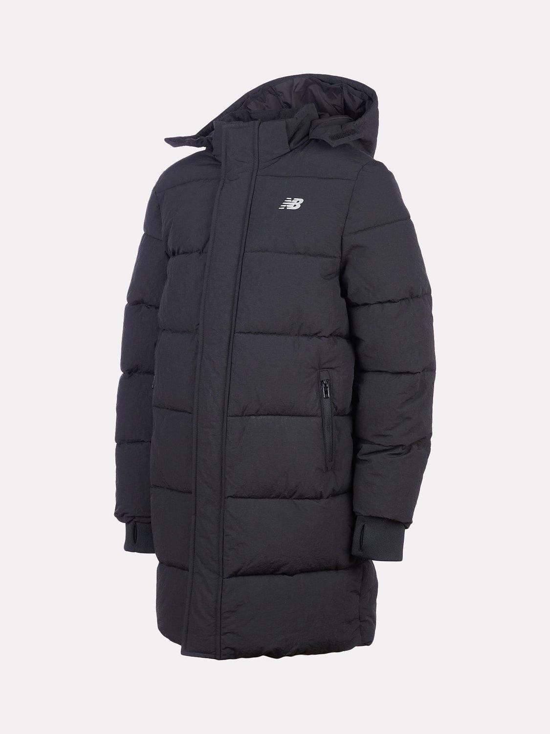Product image 2 of 6, which shows New Balance Kids' Wide Baffle Puffer Jacket, Black, 7-8 years