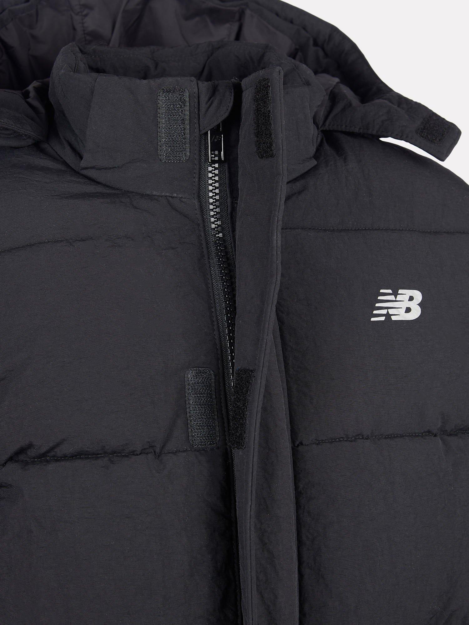 Product image 4 of 6, which shows New Balance Kids' Wide Baffle Puffer Jacket, Black, 7-8 years