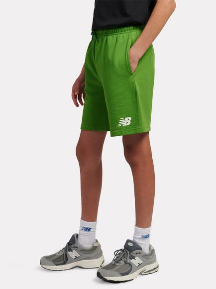New Balance Kids' Logo Print Drawstring Shorts, Alpine Green - view 2, Alpine Green