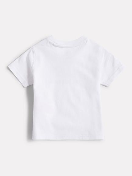 New Balance Kids' Jersey Stacked Logo T-Shirt - view 2, Nb Bright White