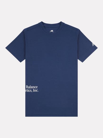 New Balance Kids' Short Sleeve Athletics Logo T-Shirt, Nb Navy, Nb Navy