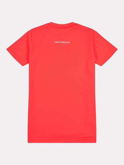 New Balance Kids' Athletics Short Sleeve T-Shirt, Urgent Red - view 2, Urgent Red