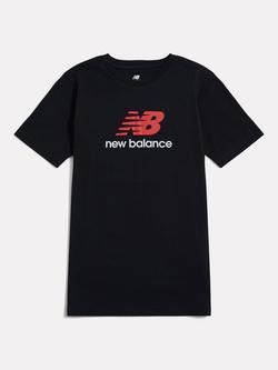 New Balance Kids' Jersey Stacked Logo T-Shirt, Nb Caviar
