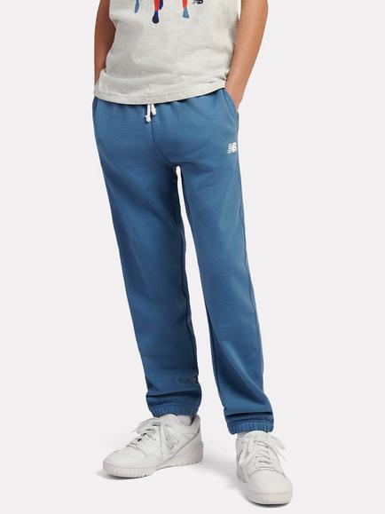 New Balance Kids' Logo Print Drawstring Joggers - view 2, Shoreline Blue