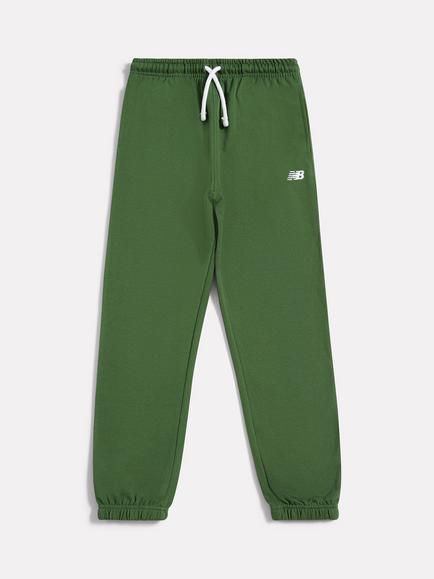 New Balance Kids' Logo Print Drawstring Joggers, Dark Alpine Green