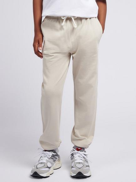 New Balance Kids' Logo Print Drawstring Joggers, Timberwolf