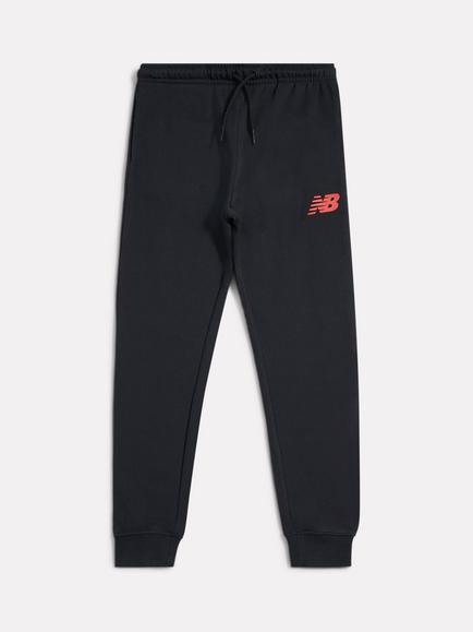 New Balance Kids' Cotton Drawstring Joggers, Caviar