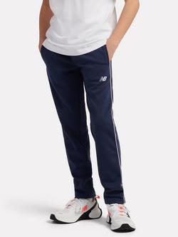 New Balance Kids' Double Knit Tracksuit Trousers, Navy, Navy