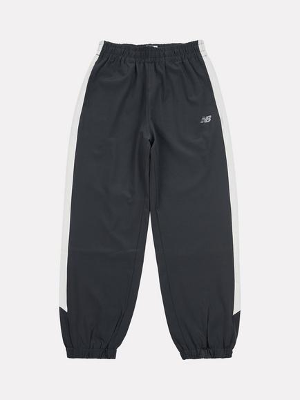 New Balance Kids' Panelled Track Trousers, Black, Black