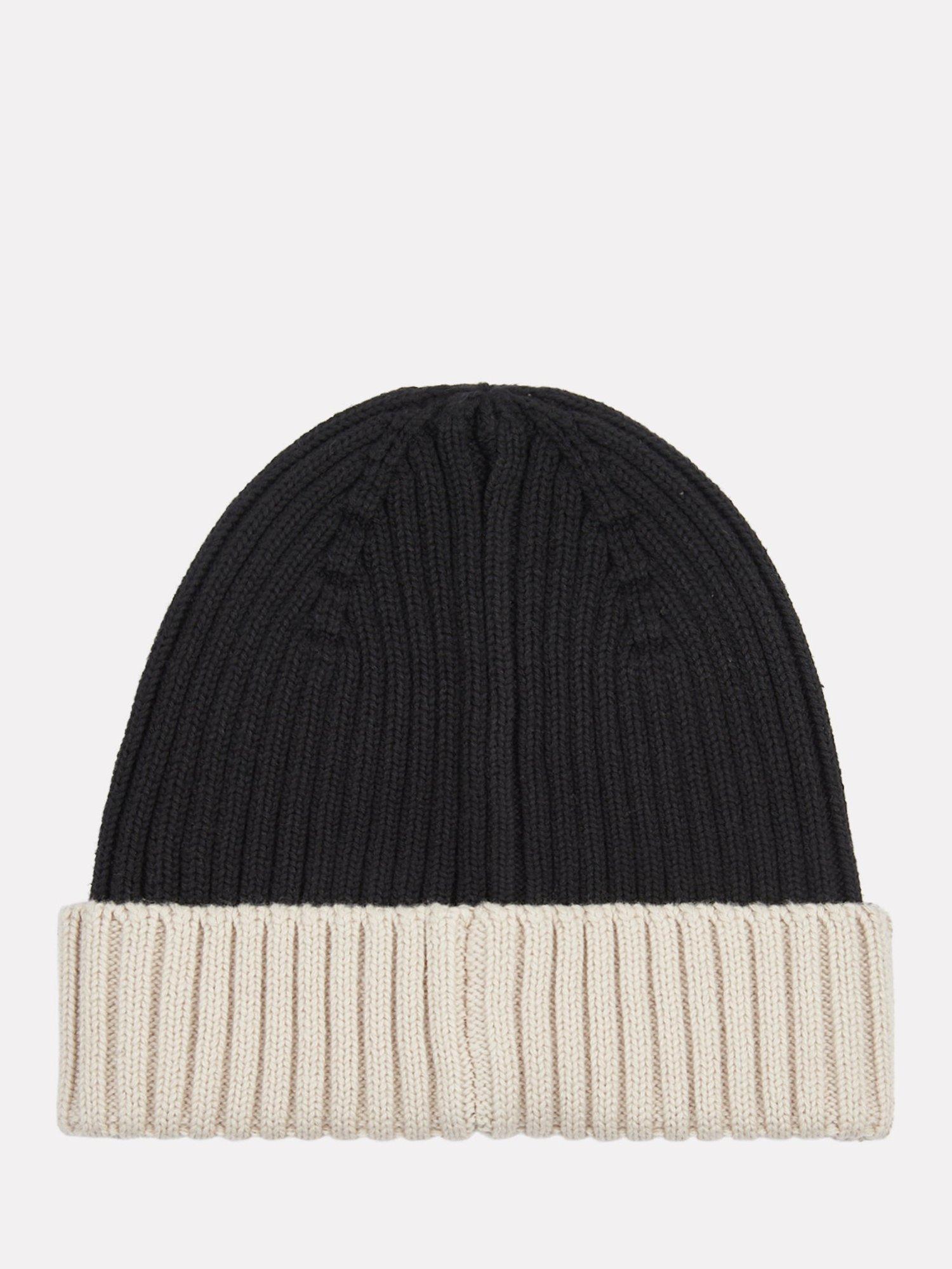 Product image 4 of 6, which shows New Balance Kids' Contrast Beanie Hat, Caviar, One