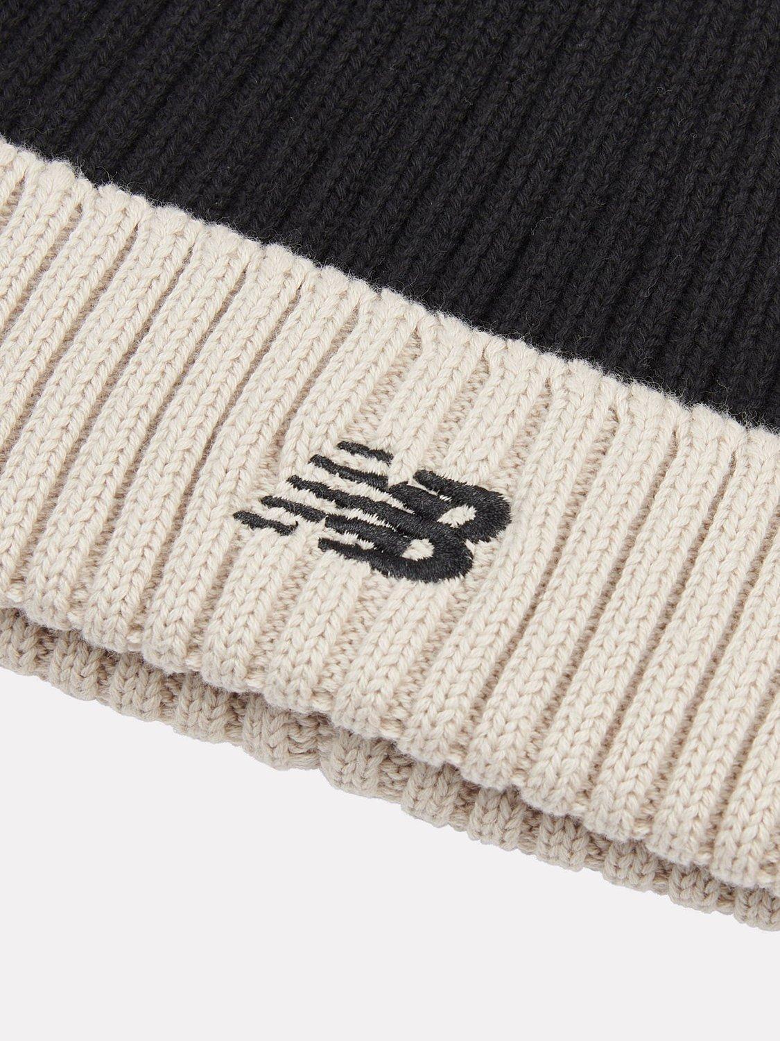 Product image 5 of 6, which shows New Balance Kids' Contrast Beanie Hat, Caviar, One