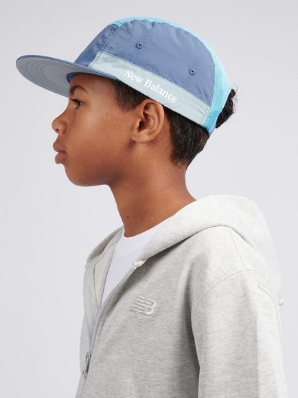 New Balance Kids' Athletics Graphic Contrast 5 Pane Baseball Cap - view 2, Shoreline Blue
