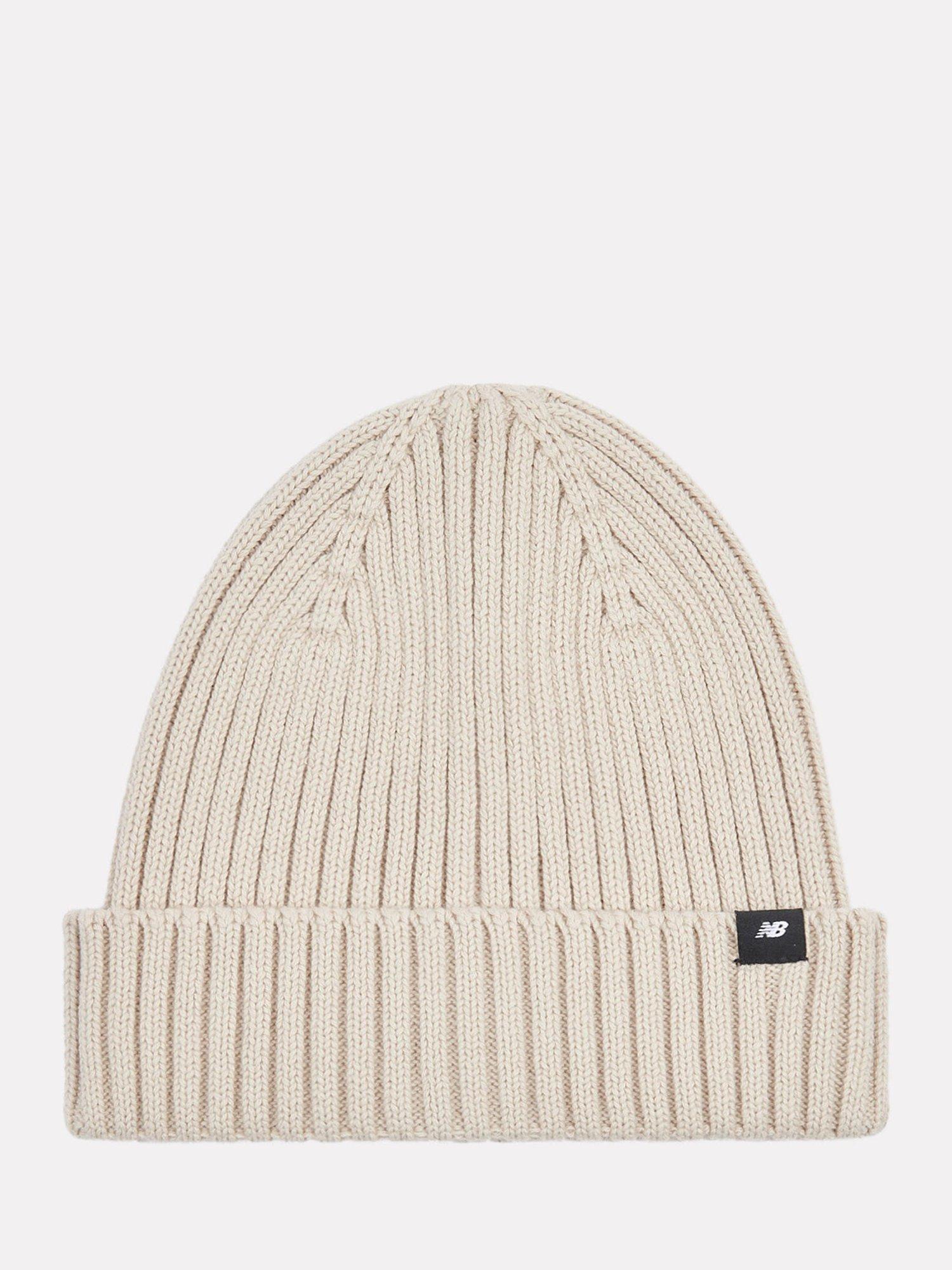 Product image 1 of 3, which shows New Balance Kids' Tab Beanie, Timberwolf, One