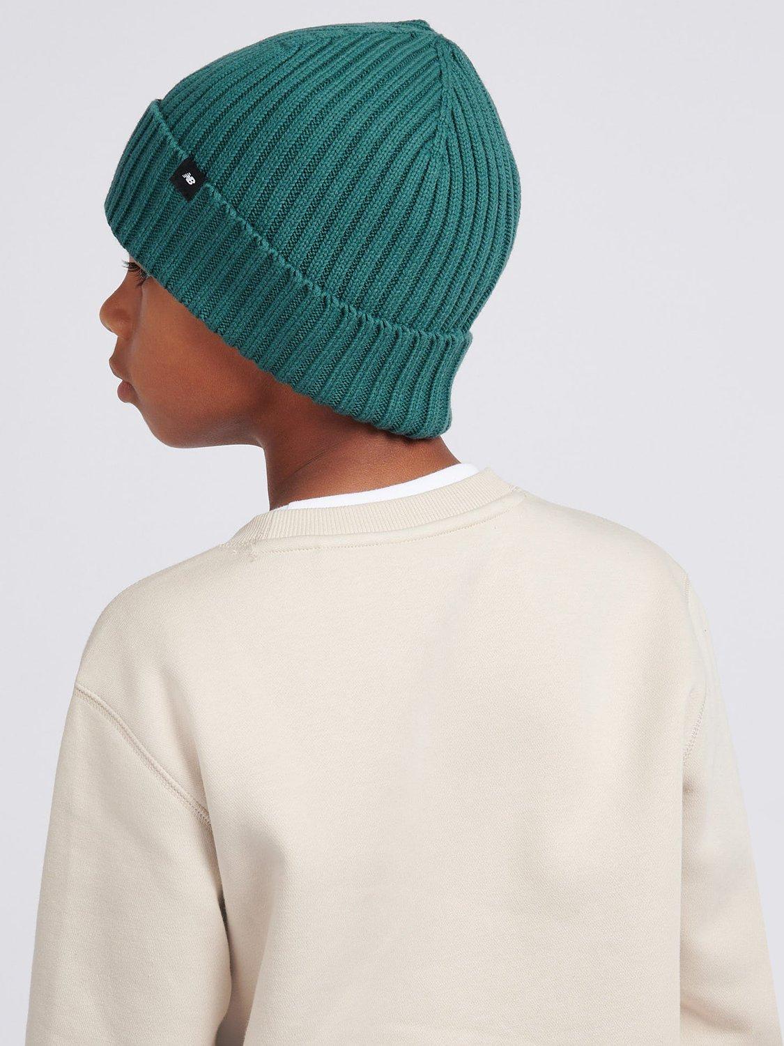 Product image 3 of 5, which shows New Balance Kids' Tab Beanie, New Spruce, One